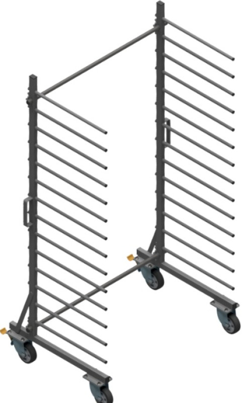 Wózek WL1000S1-14P – 14 Półkowe LITE