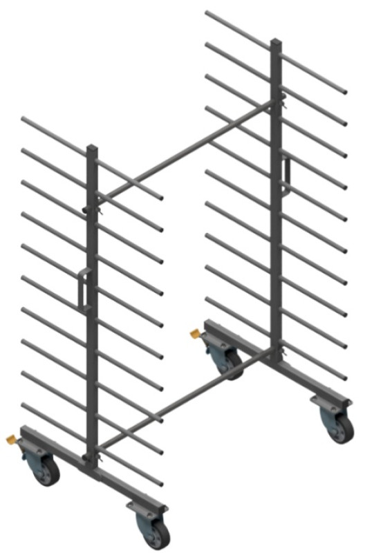 Wózek WL1000S1-10P – 10 Półkowe LITE