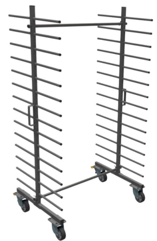 Wózek WL1000S2-14P – 14 Półkowe LITE