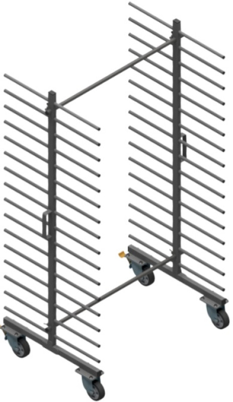 Wózek WL1000S2-16P – 16 Półkowe LITE