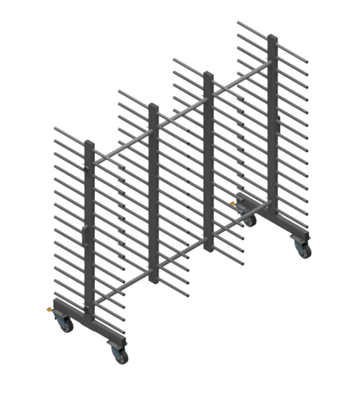 Wózek WL2000S2-14P – 14 Półkowe Professional