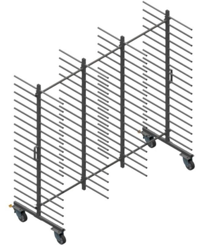 Wózek WL2000S2-16P – 16 Półkowe LITE