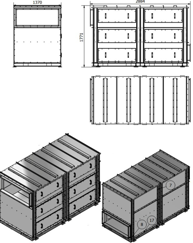 filtr węglowy do lakierni 10000 m3/h