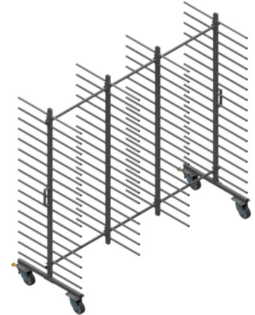 Wózek WL2000S2-16P – 16 Półkowe LITE